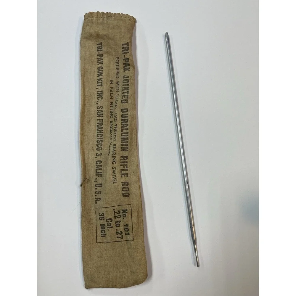 Vintage Tri-Pak Duralumin Rifle Cleaning Rod No 101 .22–.27 Cal 36